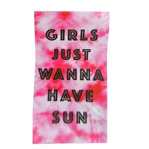 Bebe Girls Just Wanna Have Sun Tie Dye Oversized Beach Towel